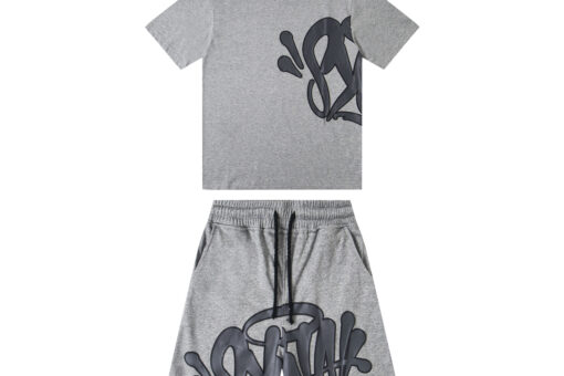 Syna World Red Streetwear Shorts Grey