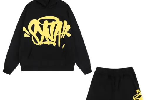 Syna World Fleece Lined Hoodie & Shorts Black