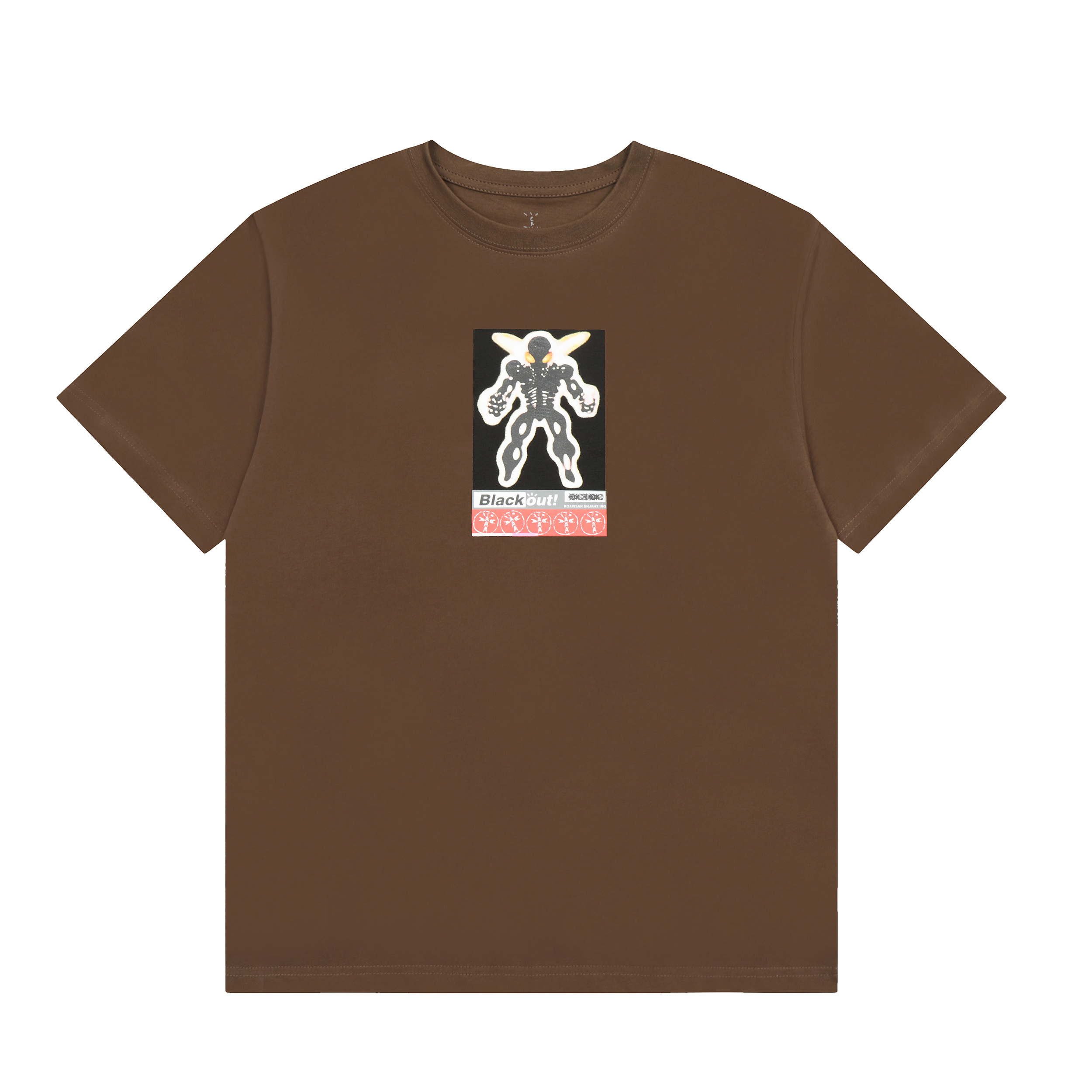 Travis Scott Blackout Tee Brown 2026 | Drip Kickz Travis Scott Blackout Tee Brown - Image 2