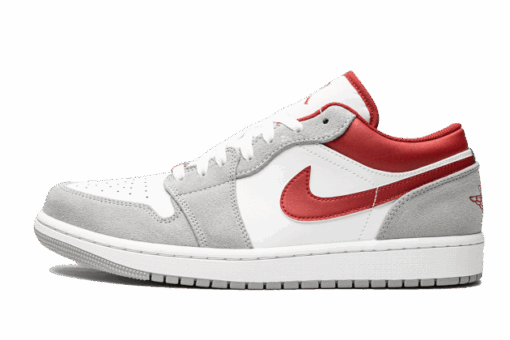 Air Jordan 1 Low SE Light Smoke Grey Gym Red