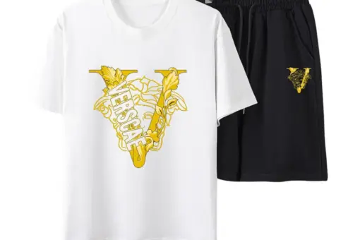 Versace Jeans Couture T-Shirt And Shorts Sets White