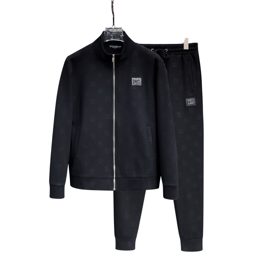 Dolce & Gabbana Monogram Black Tracksuit 2026 | Drip Kickz Dolce & Gabbana Monogram Black Tracksuit