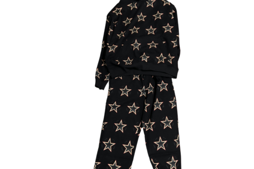 Dolce & Gabbana Star Print Cotton Black Tracksuit