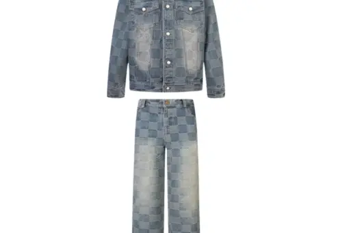 LV Damier Classic Denim Tracksuit