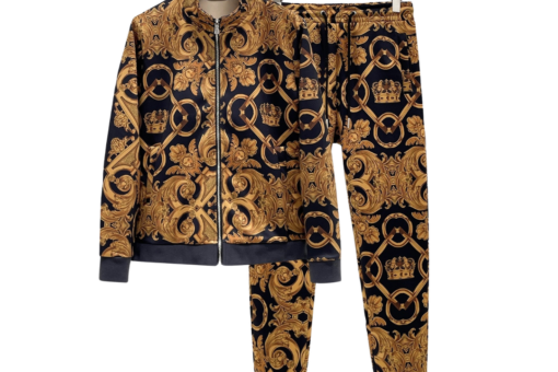 Versace Jeans Baroque Couture Bomber Black/Gold Tracksuit