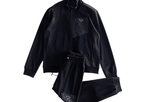 Prada Black Zip-Up Tracksuit