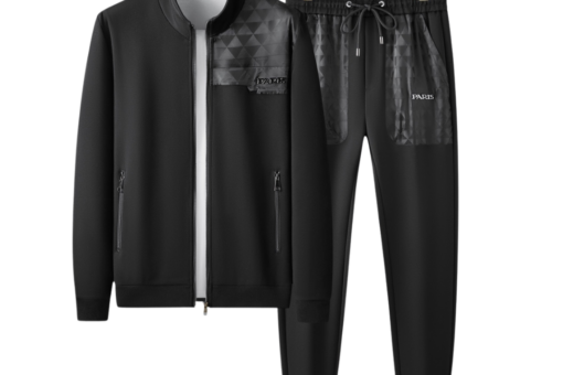 Prada Casual Zip-Up Black Tracksuit