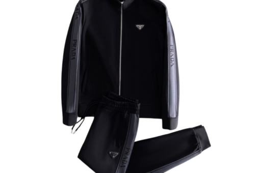 Prada Zip-Up Black Tracksuit