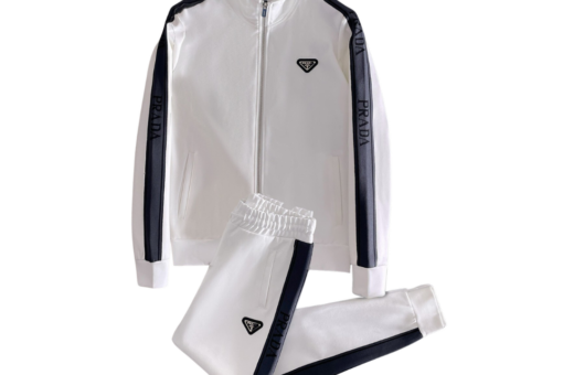 Prada Zip-Up White Tracksuit