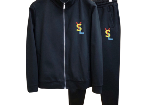 YSL Black Full-Zip Tracksuit
