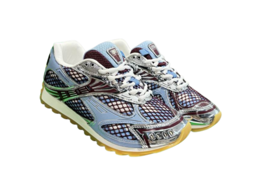 Bottega Veneta Orbit Sneakers Light Sky Blue And Black