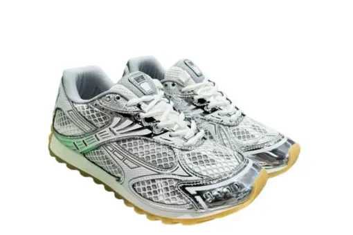 Bottega Veneta Orbit Sneakers Metallic Light Green
