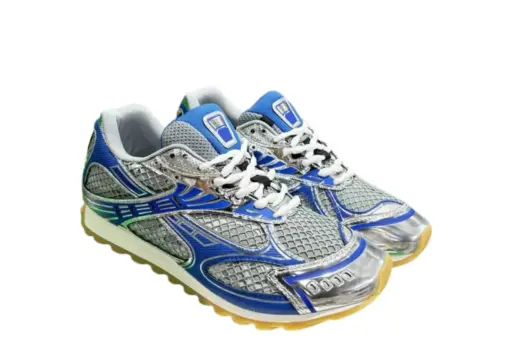 Bottega Veneta Orbit Sneakers Metallic Blue