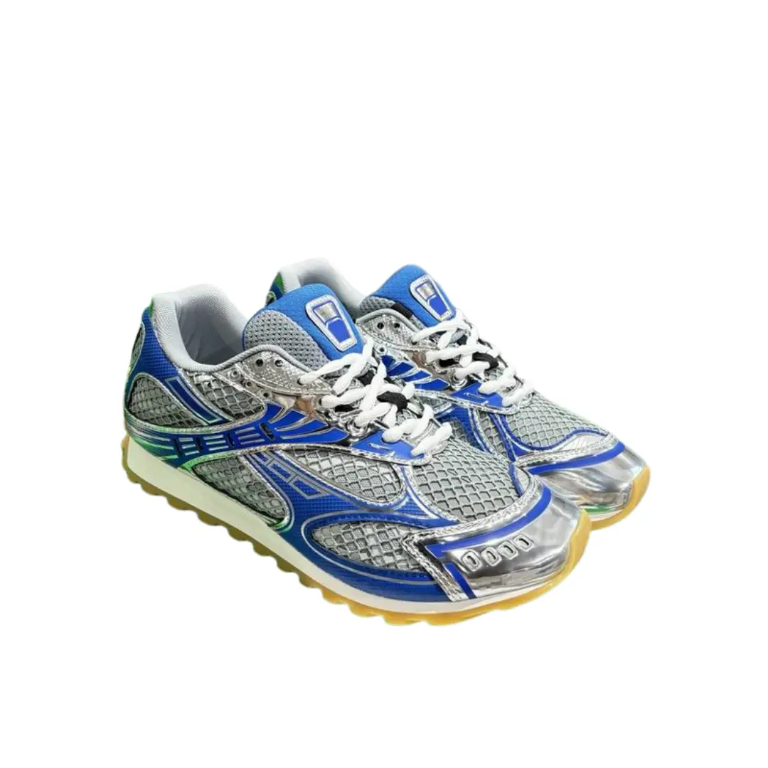 Bottega Veneta Orbit Sneakers Metallic Blue 2026 | Drip Kickz Bottega Veneta Orbit Sneakers Metallic Blue