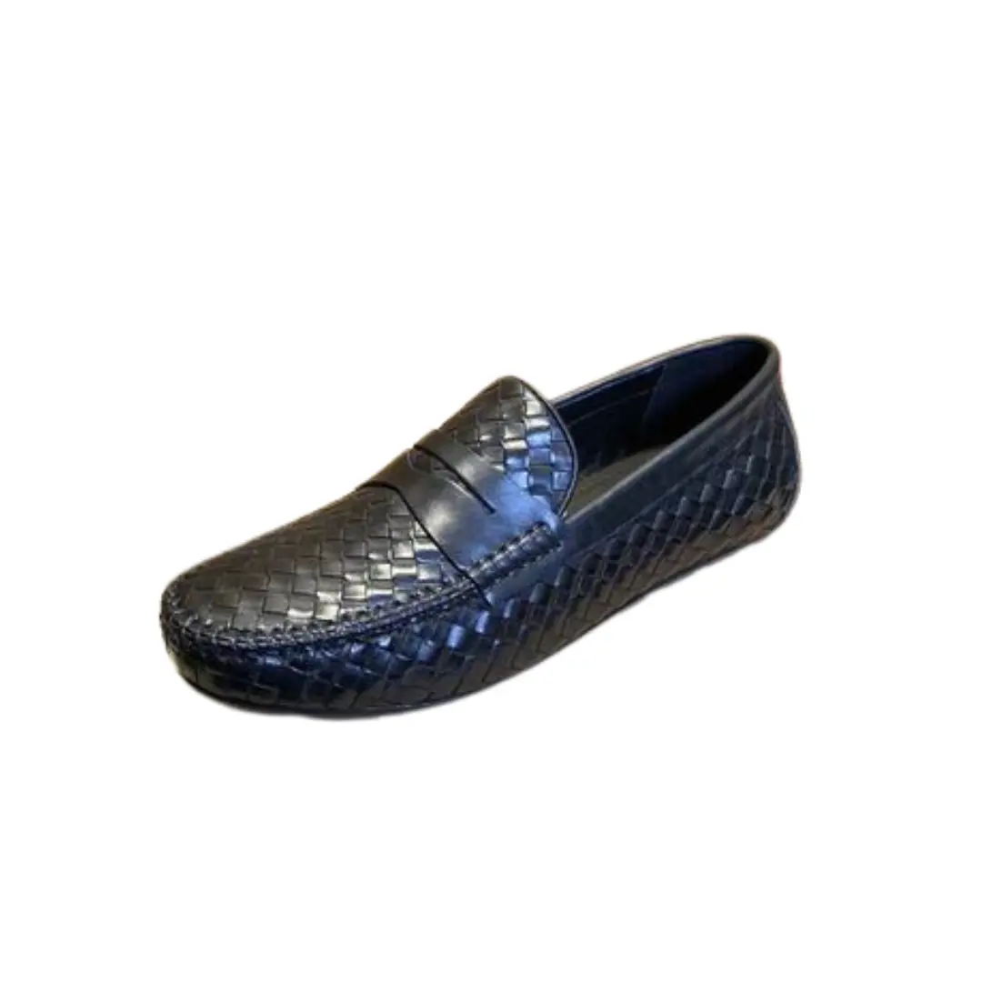 Bottega Veneta Intrecciato Loafers Driving Textured Black 2026 | Drip Kickz Bottega Veneta Intrecciato Loafers Driving Textured Black