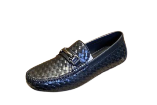Bottega Veneta Intrecciato Loafers Textured Black