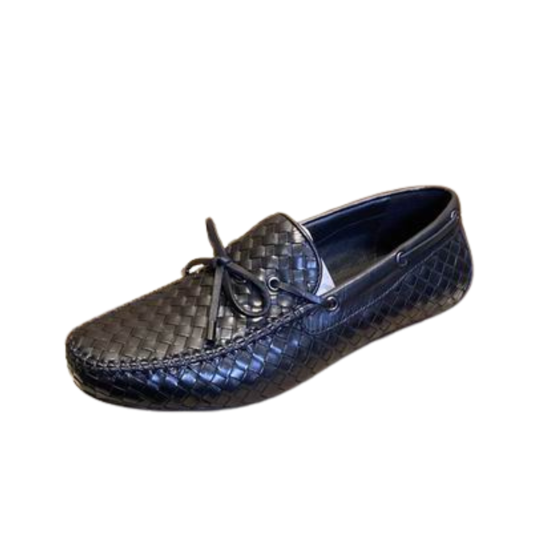 Bottega Veneta Intrecciato Leather Loafers Textured Black 2026 | Drip Kickz Bottega Veneta Intrecciato Leather Loafers Textured Black