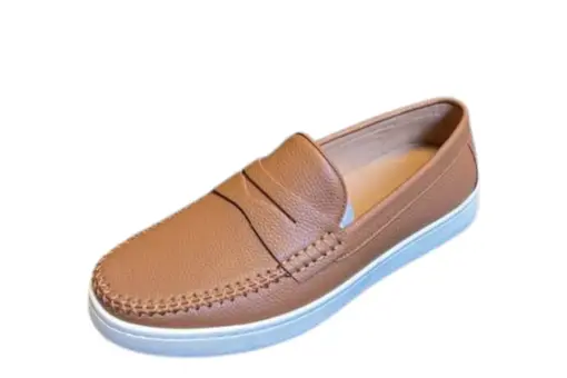 Bottega Veneta Intrecciato Leather Loafers Smooth Brown