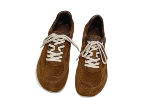 Bottega Veneta Orbit Flash Sneakers Suede Burnt Brown