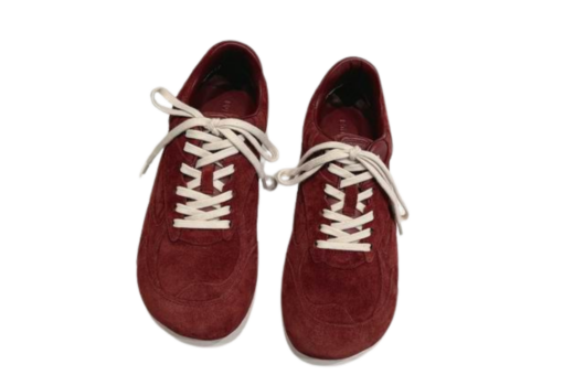 Bottega Veneta Orbit Flash Suede Sneakers Barolo