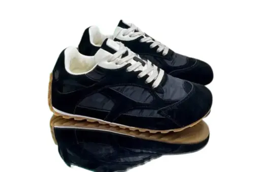 Bottega Veneta Orbit Flash Sneakers Charcoal Black