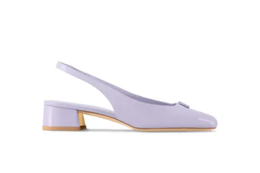 LV Swing Slingback Low Pump Lilac
