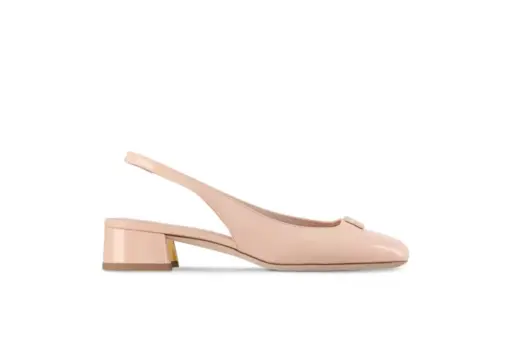 LV Swing Slingback Low Pump Nude