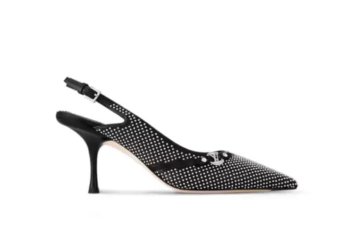LV 6AM Slingback Pump Silver/Black