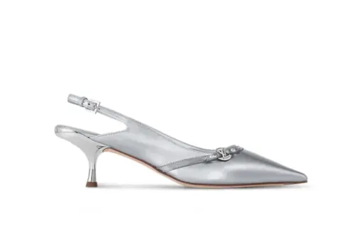LV 6AM Slingback Pump Silver