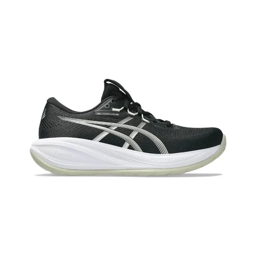 ASICS Gel-Cumulus 28 Black White 2026 | Drip Kickz ASICS Gel-Cumulus 28 Black White