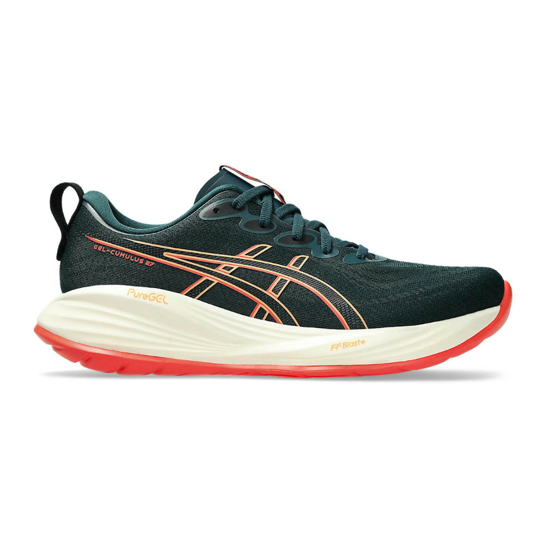 ASICS Gel-Cumulus 27 Saxon Green Coral Reef 2026 | Drip Kickz ASICS Gel-Cumulus 27 Saxon Green Coral Reef