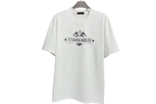 Versace T Shirt White With Logo Embosed