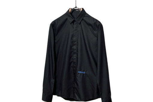 Versace Full Sleeve Shirt Plain Black