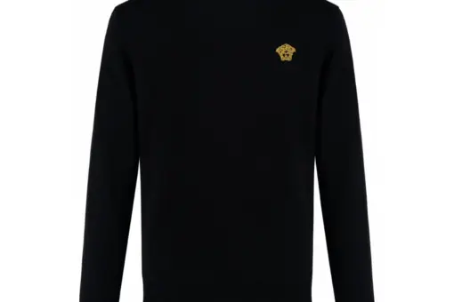 Versace La Cotton Sweatshirt Black