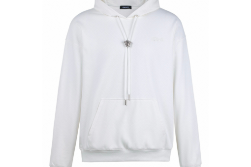 Versace La Cotton Hoodie White
