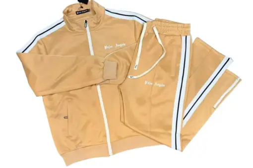 Palm Angels Zipped Tracksuit Cream Beige