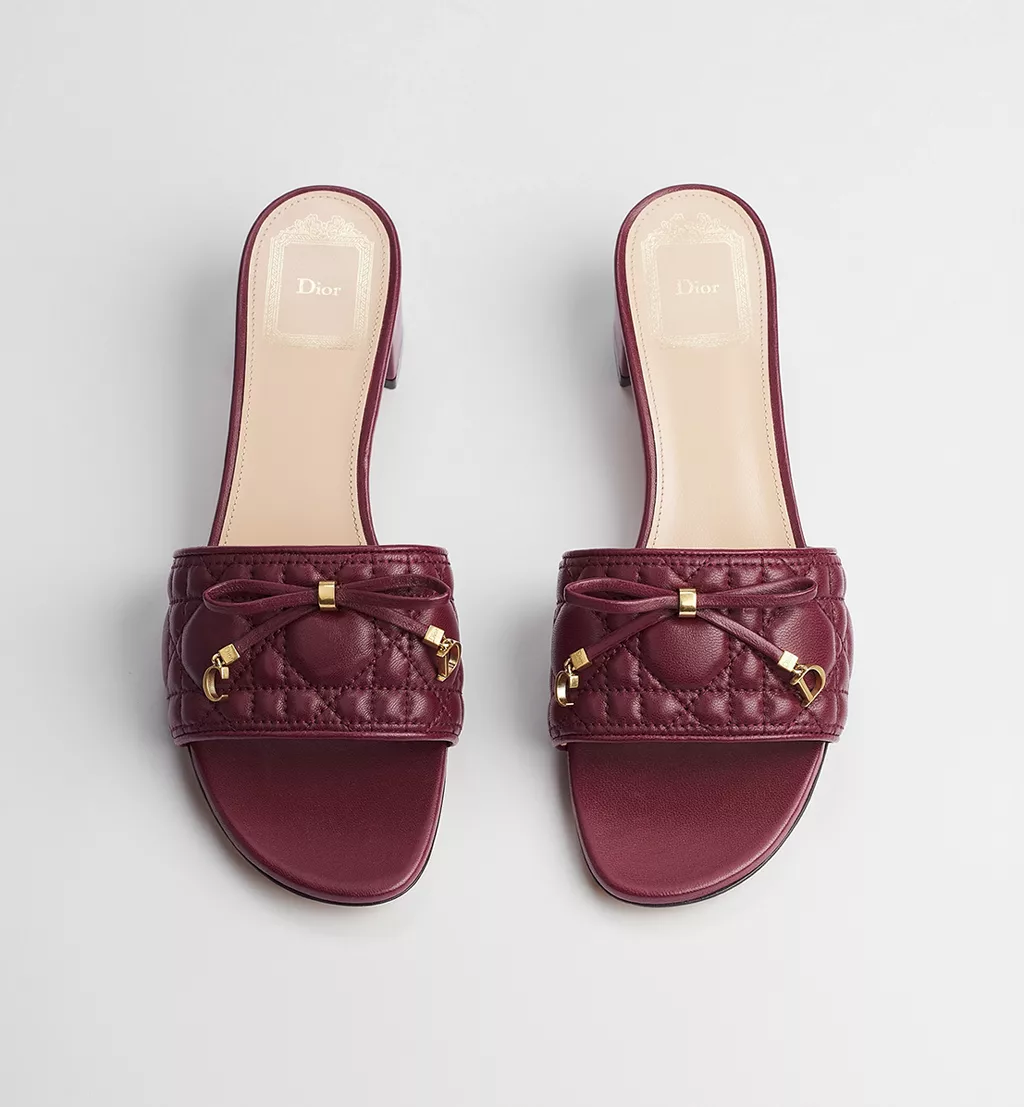 Cannage Heeled Slide Hermitage Red 2026 | Drip Kickz Cannage Heeled Slide Hermitage Red - Image 2