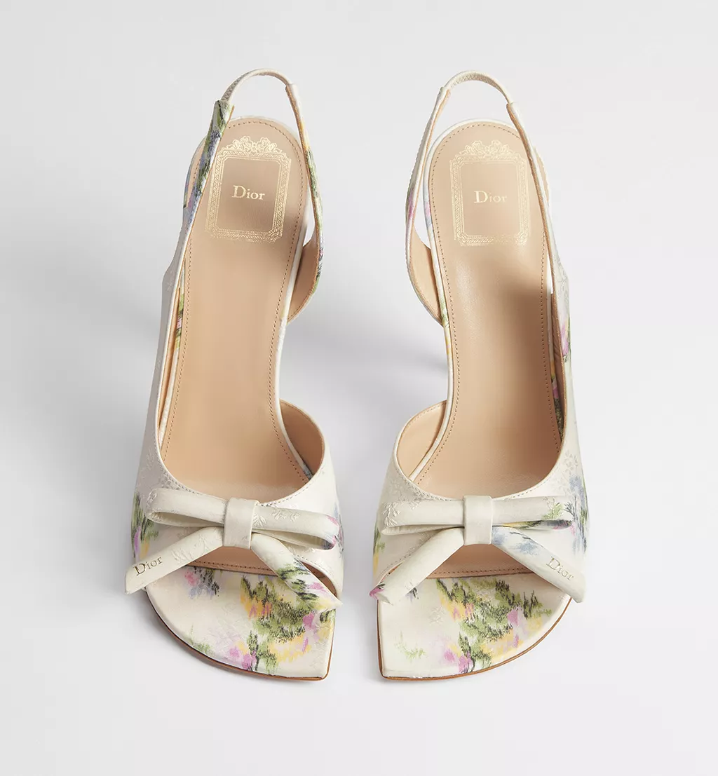 Bow Heeled Slingback Sandal Multicolor 2026 | Drip Kickz Bow Heeled Slingback Sandal Multicolor - Image 2