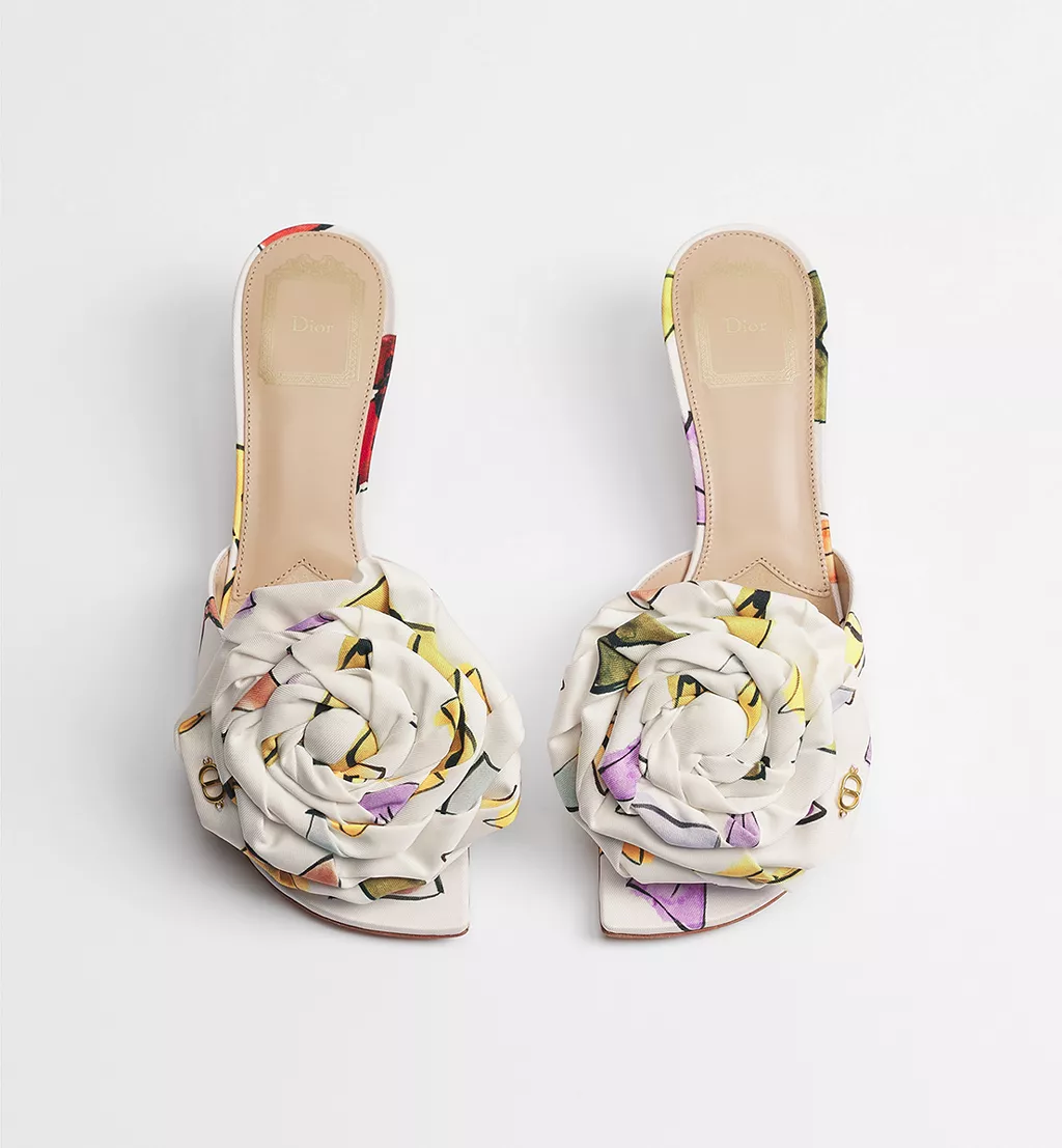 Aurore Heeled Sandal White Technical Twill 2026 | Drip Kickz Aurore Heeled Sandal White Technical Twill - Image 2