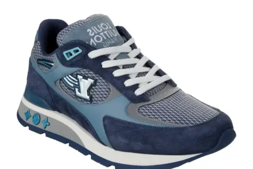 LV Run Away Sneakers Suede Blue - 38