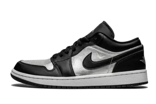 Air Jordan 1 Low SE Black Metallic Silver