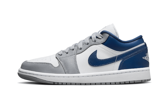 Air Jordan 1 Low White Grey Blue 2026 | Drip Kickz Air Jordan 1 Low White Grey Blue