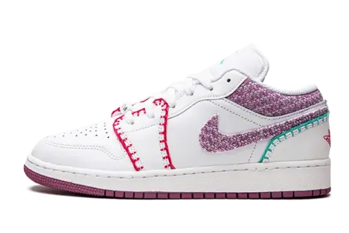 Air Jordan 1 Low White Light Bordeaux