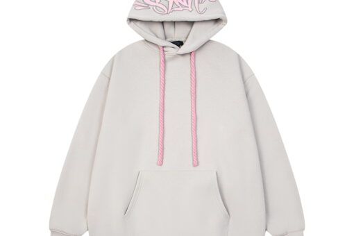 Syna World Hoodie Pink & Off White