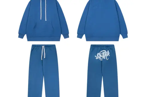 Syna World Tracksuit Hoodie Matching Pants Blue