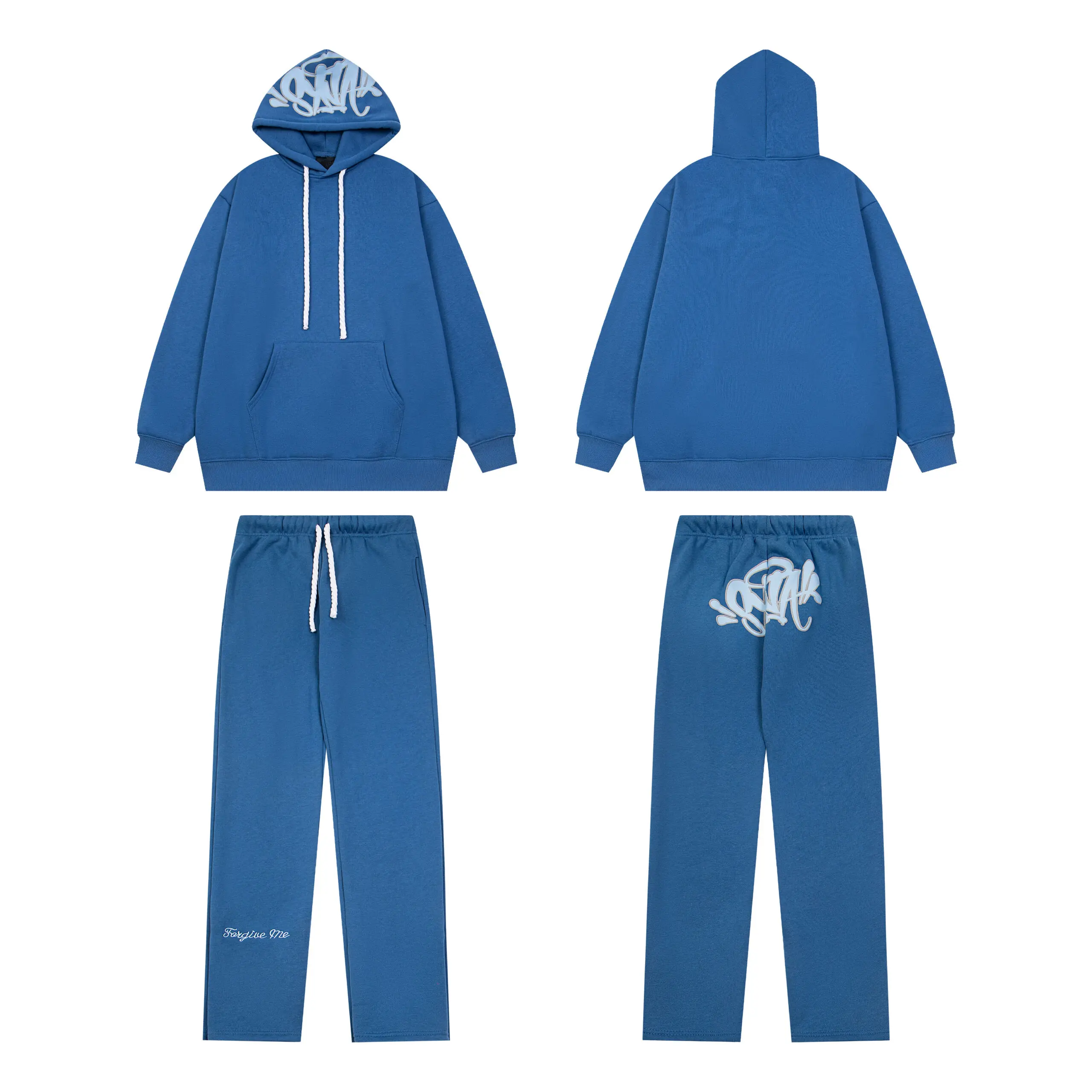 Syna World Tracksuit Hoodie Matching Pants Blue 2026 | Drip Kickz Syna World Tracksuit Hoodie Matching Pants Blue