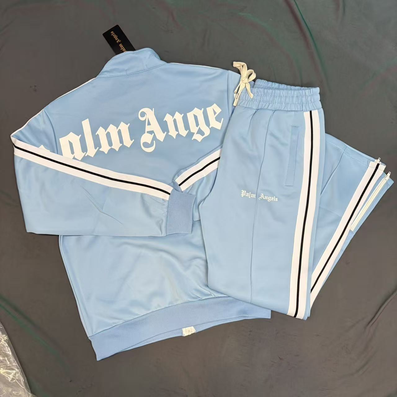Palm Angels Zipped Tracksuit Light Sky Blue 2026 | Drip Kickz Palm Angels Zipped Tracksuit Light Sky Blue - Image 2