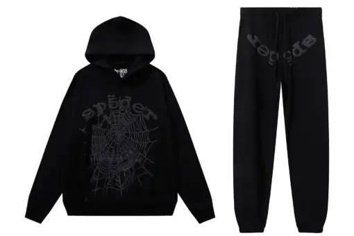 Sp5der Phantom Web Tracksuit Black