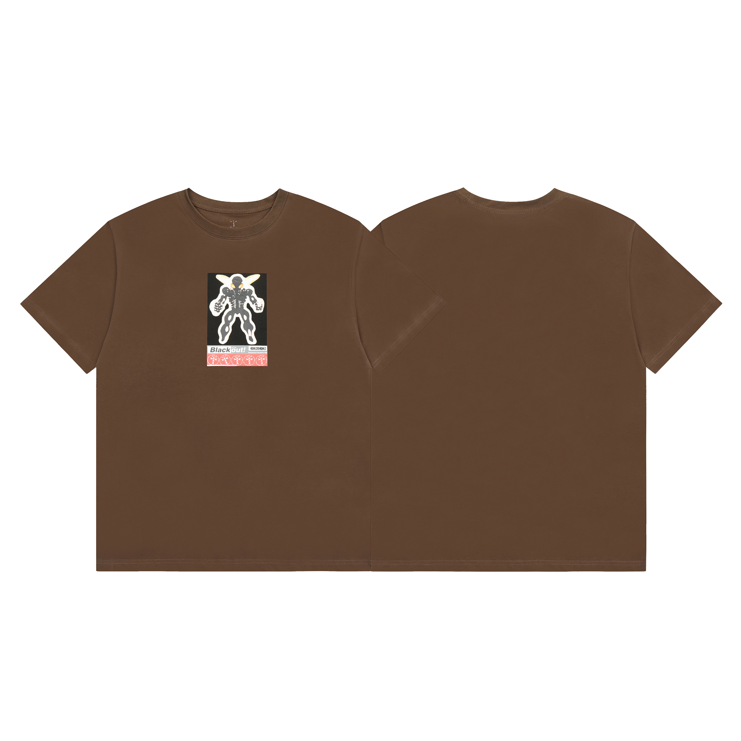 Travis Scott Blackout Tee Brown 2026 | Drip Kickz Travis Scott Blackout Tee Brown