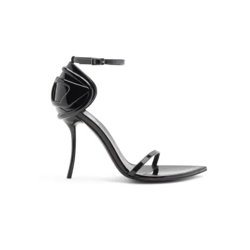 DIESEL Ten & Half Stiletto Sandals Patent Leather Satin 2026 | Drip Kickz DIESEL Ten & Half Stiletto Sandals Patent Leather Satin